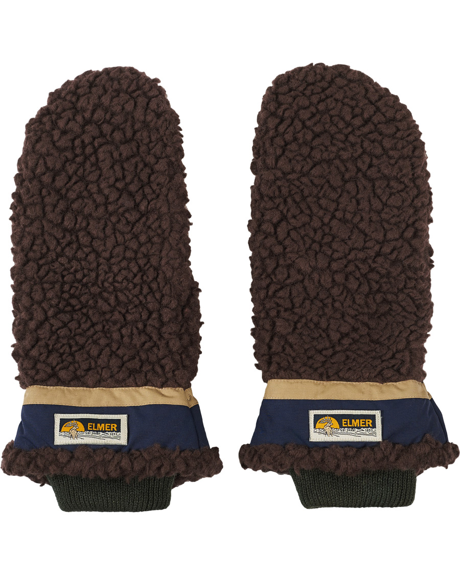 Herr | Elmer by Swany Miyo Wool Teddy Mittens Brown | Elmer by Swany | Miyo Wool Teddy Mittens Brown