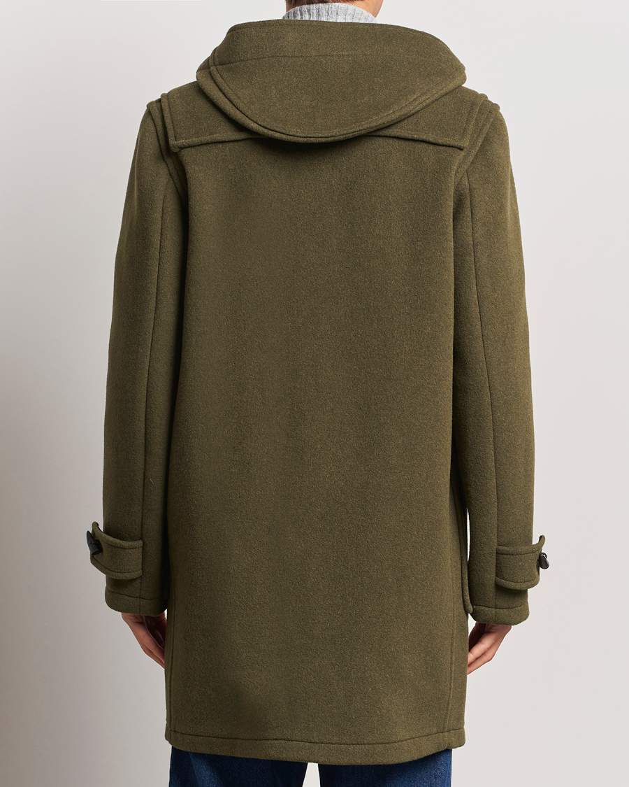 Herr | Jackor | Gloverall | Morris Duffle Coat Loden Green/Check