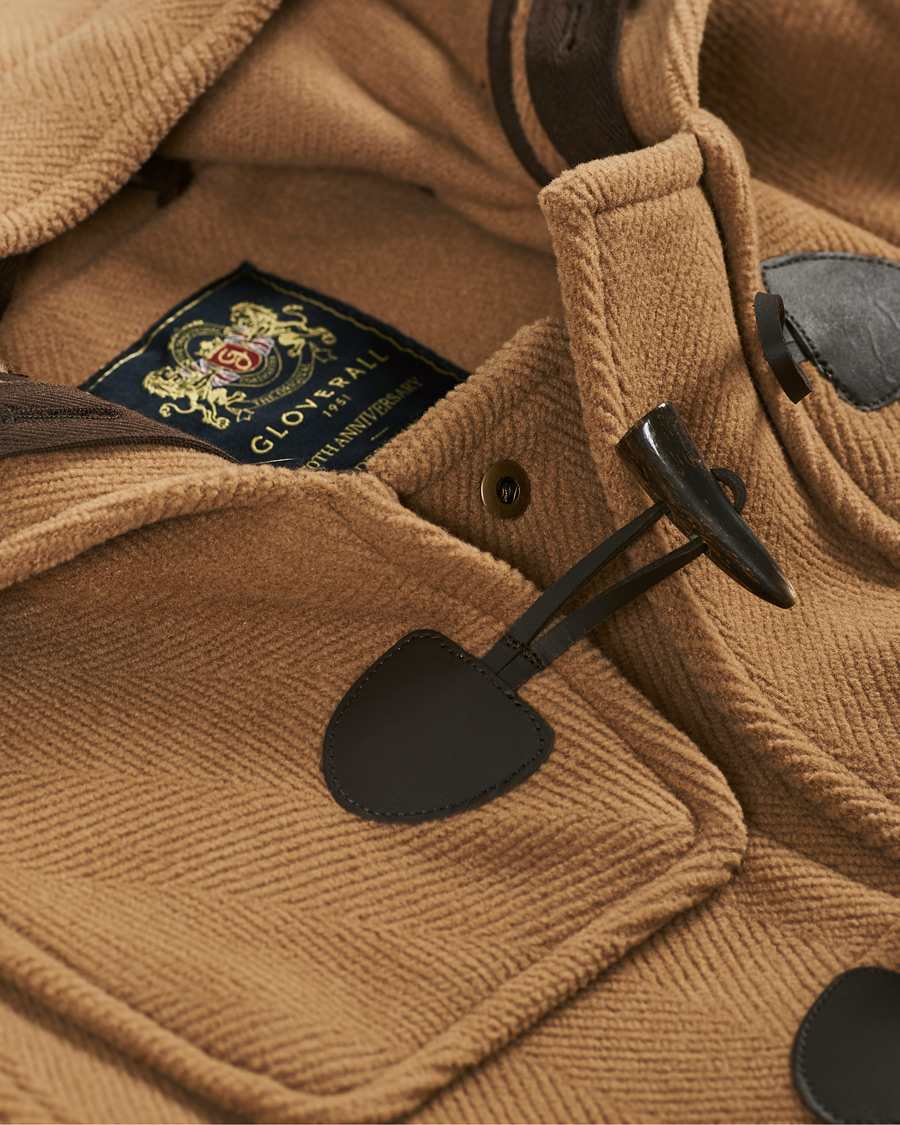 Herr | Jackor | Gloverall | Anniversary Heavyweight Herringbone Morris Duffle Camel