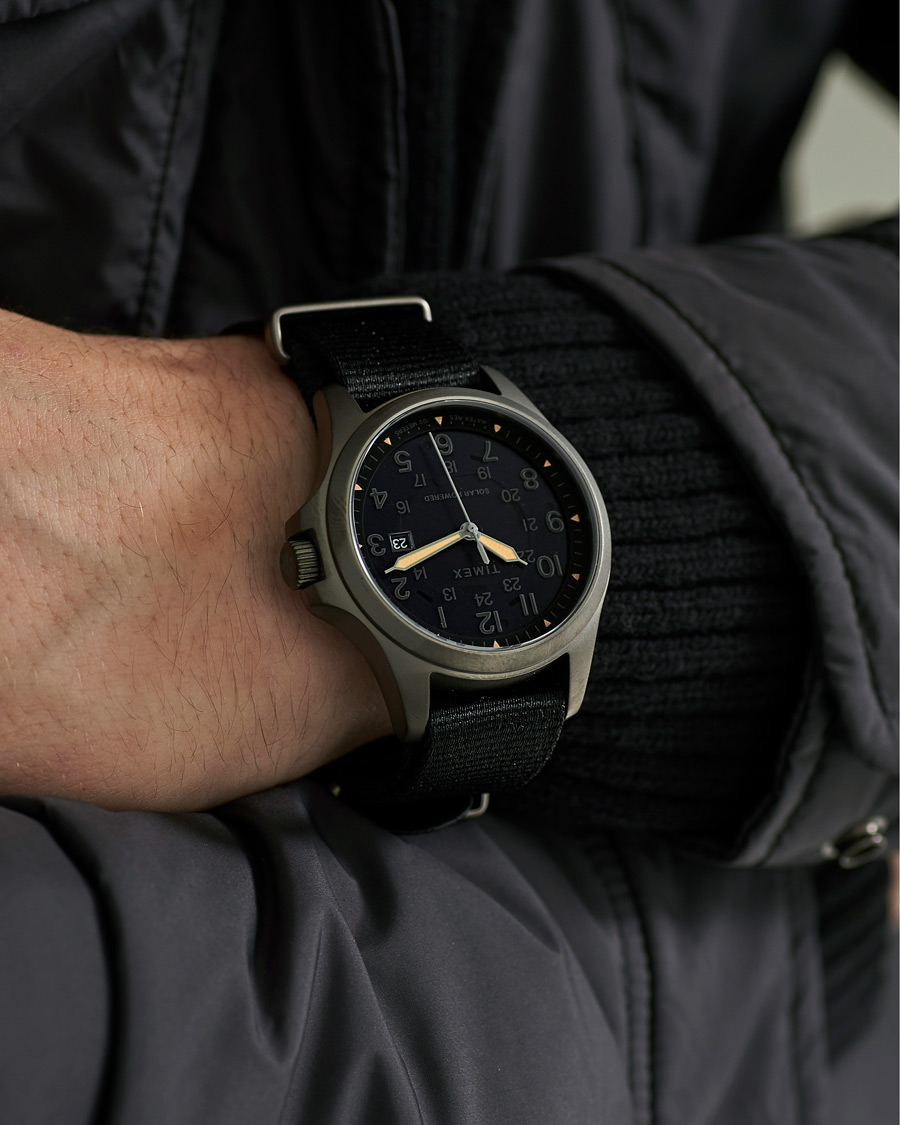 Herr | Klockor | Timex | Field Post Solar Watch 41mm Black Dial
