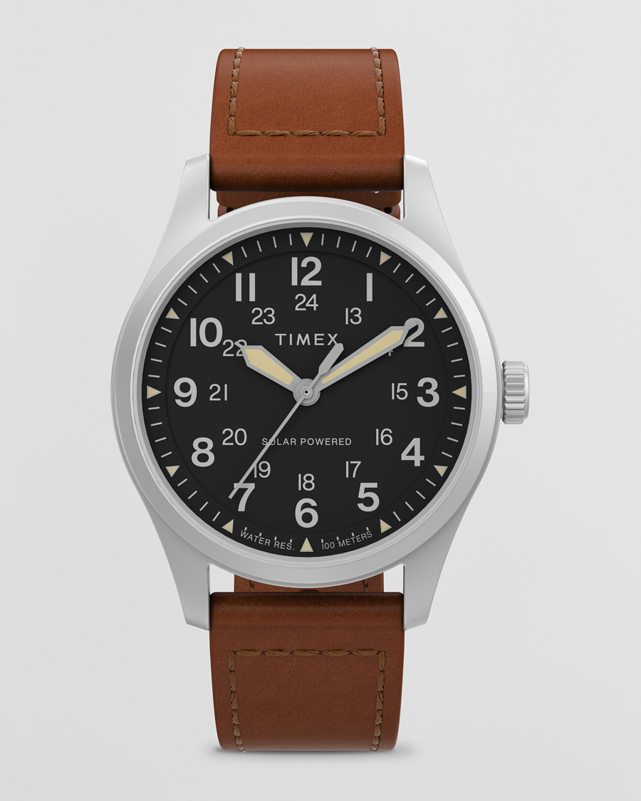 Herr | Timex Field Post Solar Watch 36mm Brown/Black | Timex | Field Post Solar Watch 36mm Brown/Black