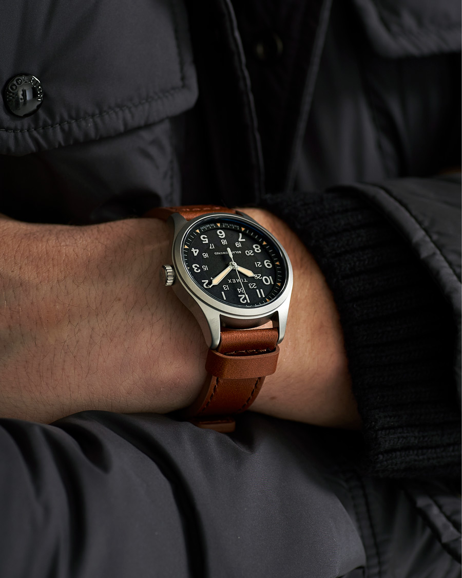 Herr | Timex Field Post Solar Watch 36mm Brown/Black | Timex | Field Post Solar Watch 36mm Brown/Black