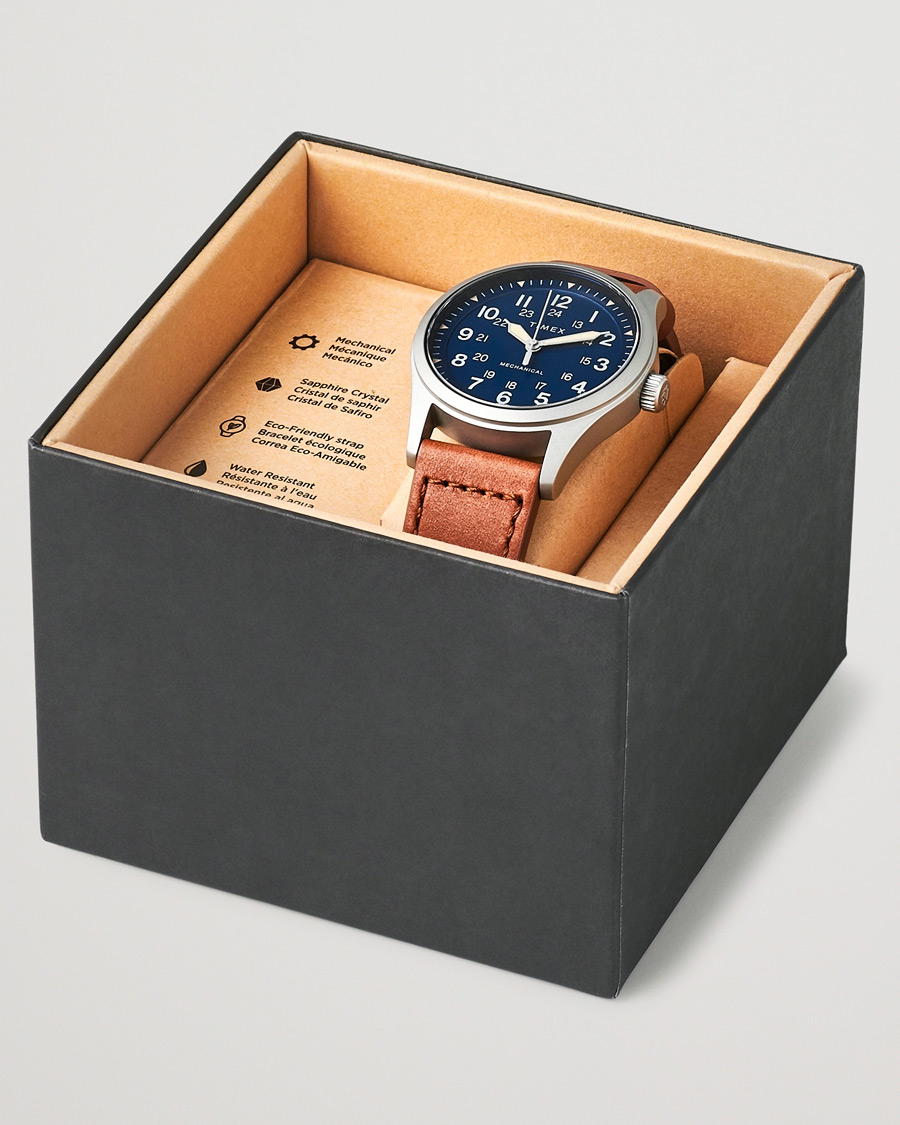 Herr | Timex Field Post Mechanical Watch 38mm Blue Dial | Timex | Field Post Mechanical Watch 38mm Blue Dial