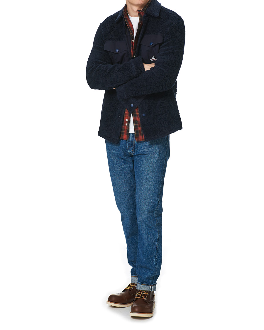 Herr | Skjortor | Holubar | M155 Fleece Overshirt Dark Blue