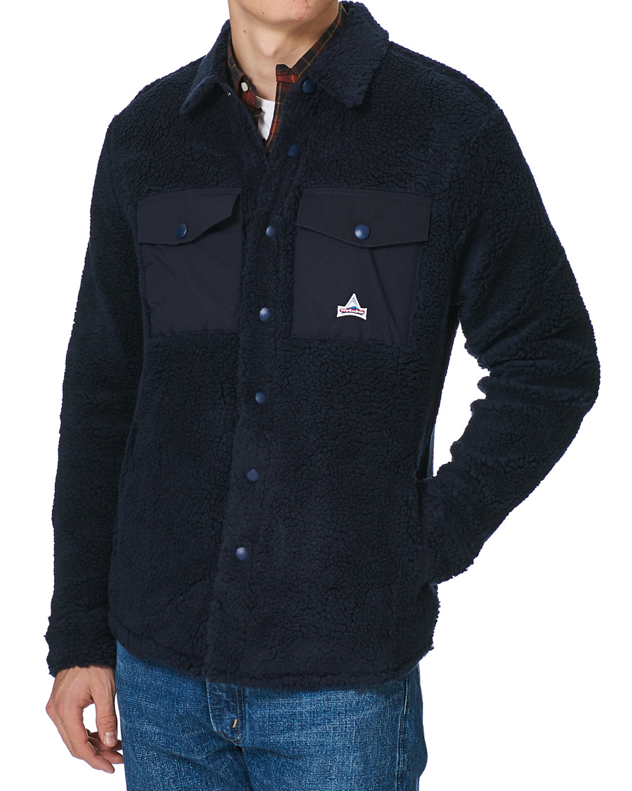 Herr | Skjortor | Holubar | M155 Fleece Overshirt Dark Blue