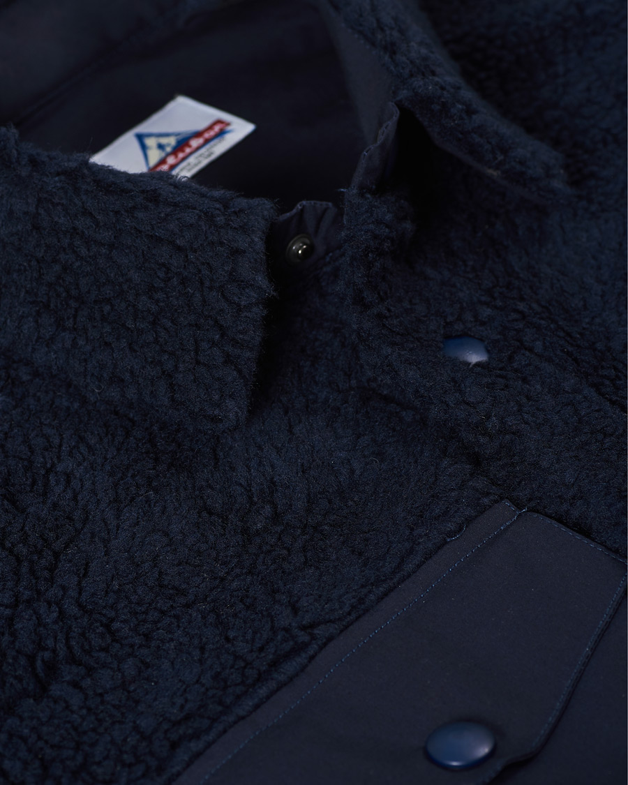 Herr | Skjortor | Holubar | M155 Fleece Overshirt Dark Blue