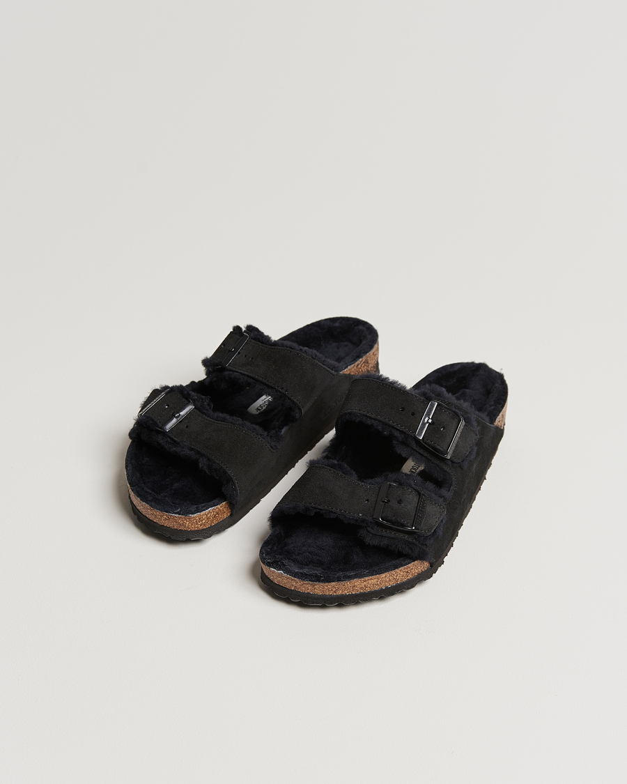 Herr | Skor | BIRKENSTOCK | Arizona Shearling Classic Footbed Black Suede