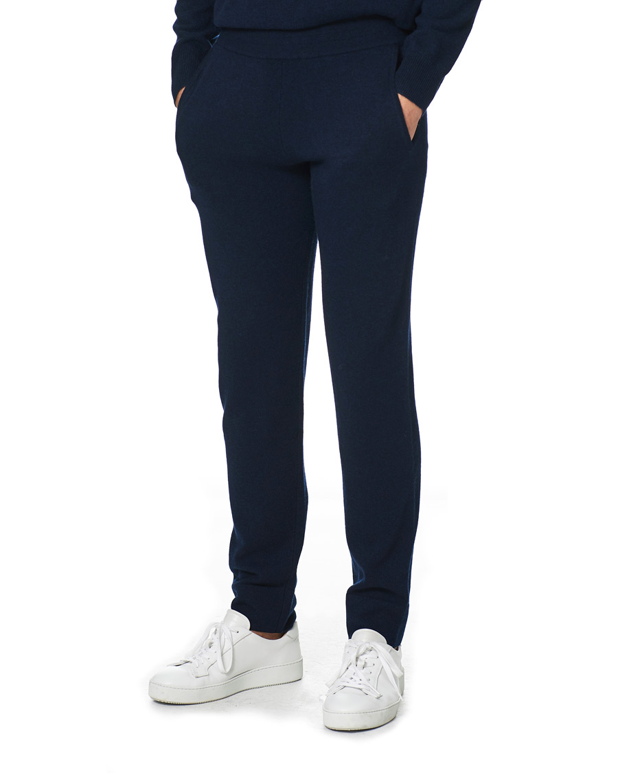 Herr | Byxor | People's Republic of Cashmere | Cashmere Sweatpants Navy