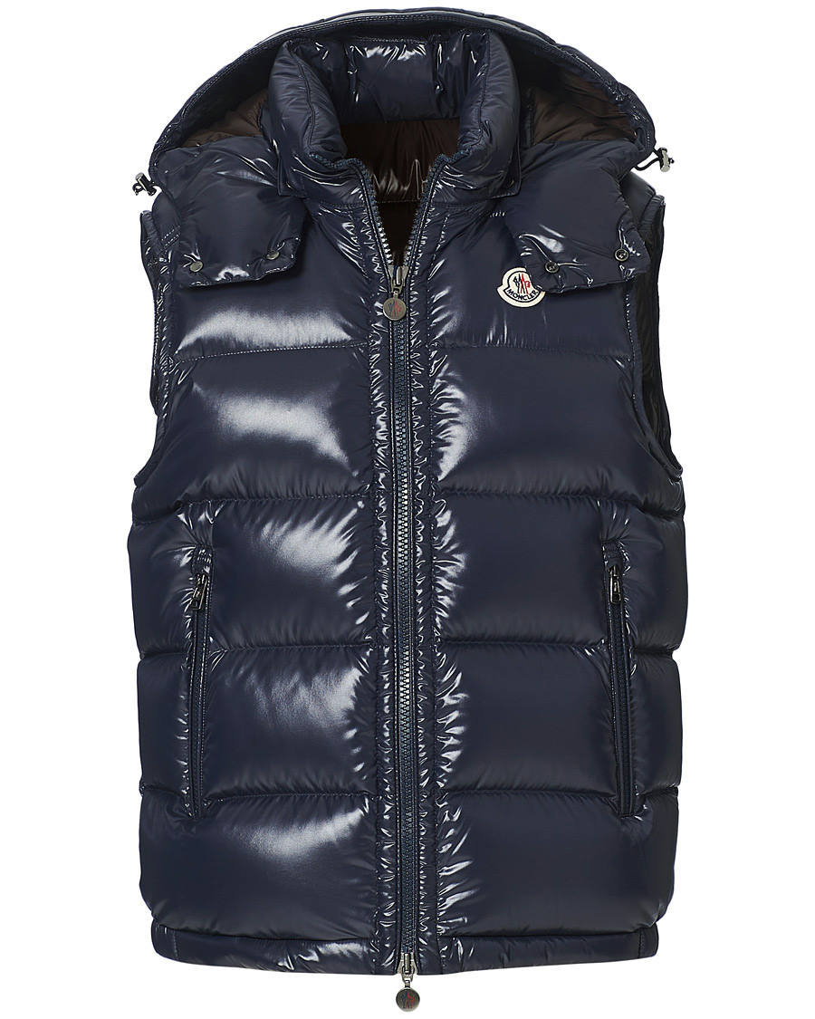 Herr | Jackor | Moncler | Bormes Hooded Down Vest Navy