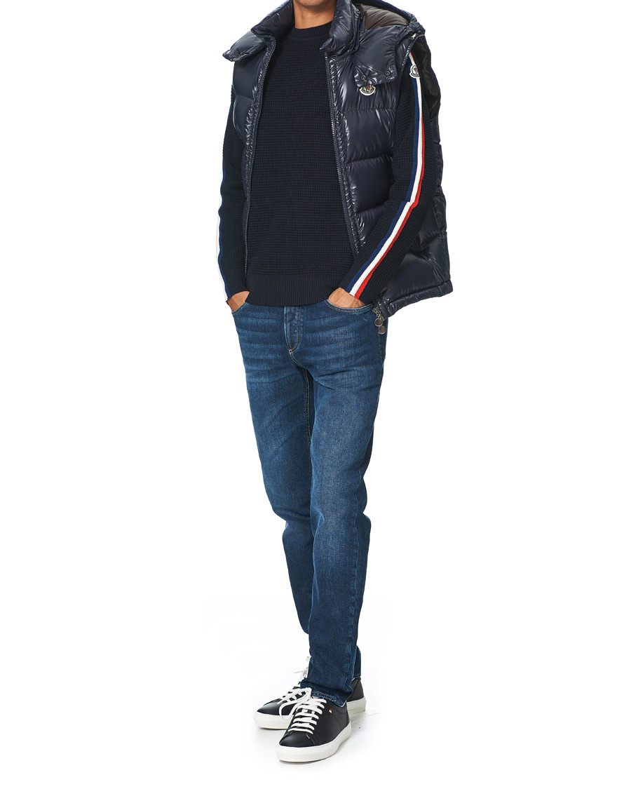 Herr | Jackor | Moncler | Bormes Hooded Down Vest Navy