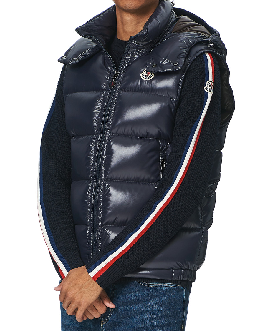 Herr | Jackor | Moncler | Bormes Hooded Down Vest Navy