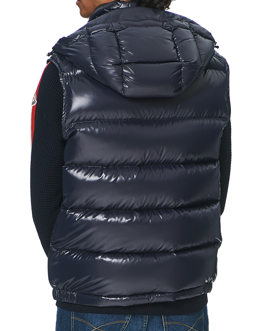 Herr | Jackor | Moncler | Bormes Hooded Down Vest Navy