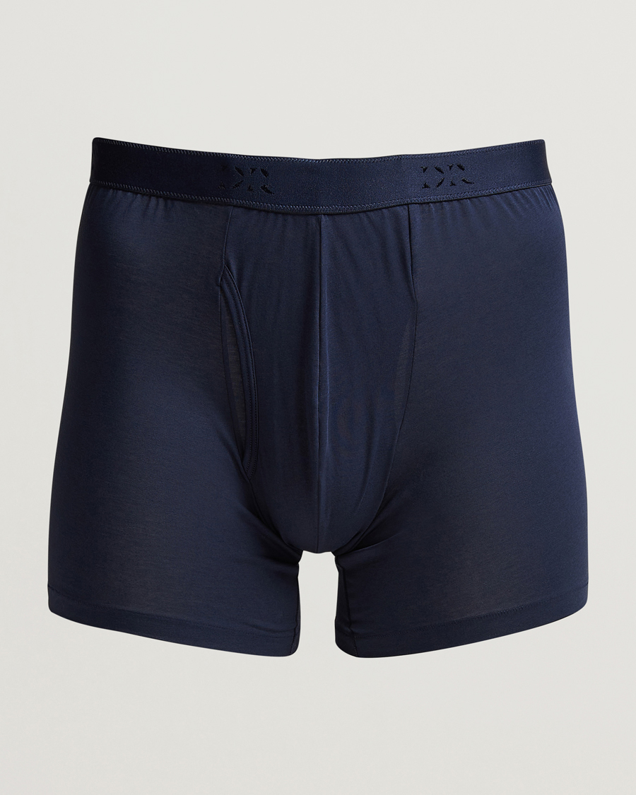 Herr | Underkläder | Derek Rose | Pima Cotton Stretch Trunk Navy