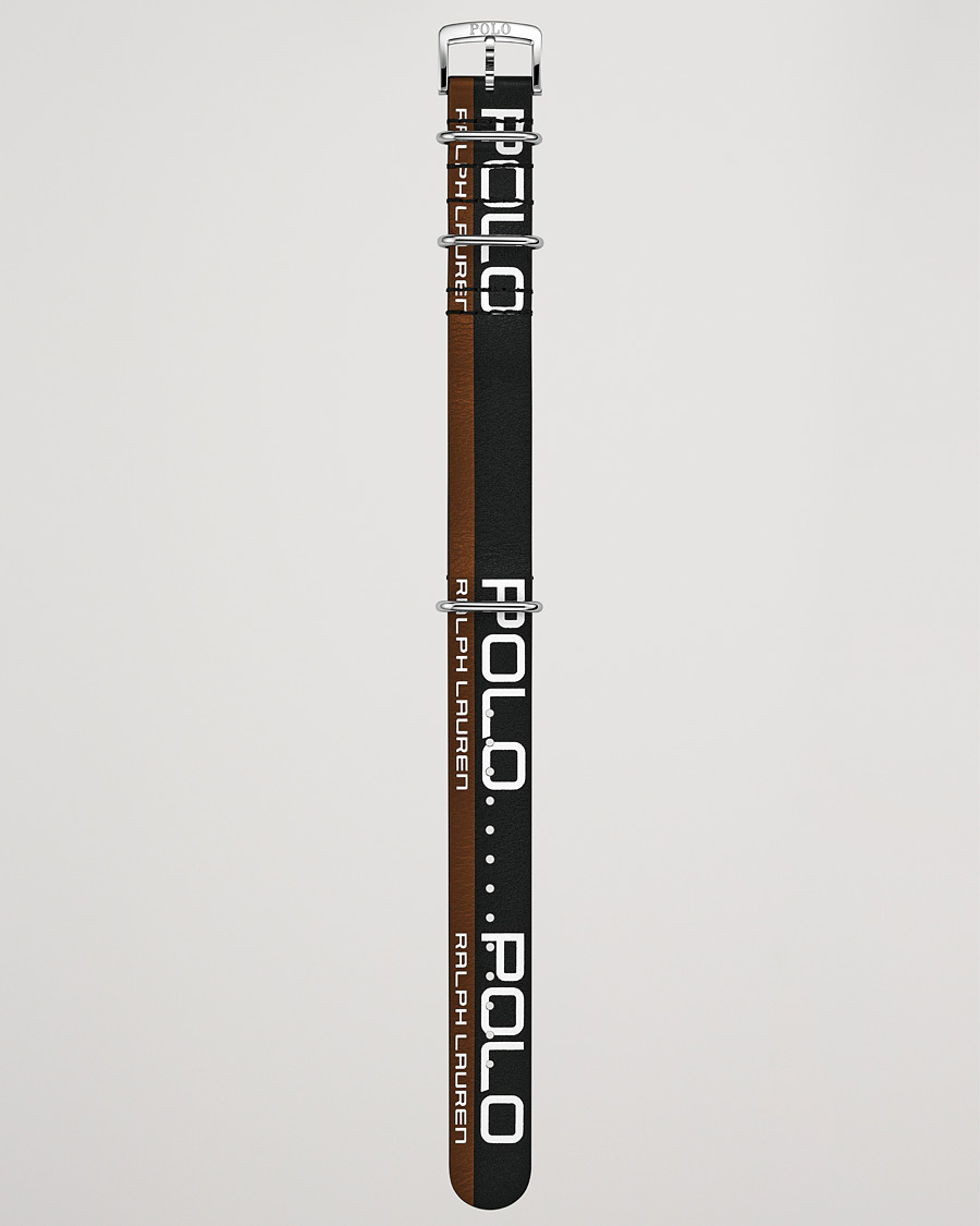 Herr | Polo Ralph Lauren Leather Sporting Strap Black/Brown | Polo Ralph Lauren | Leather Sporting Strap Black/Brown