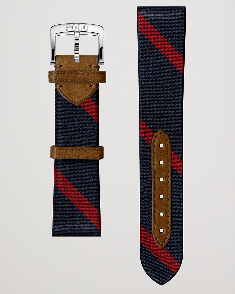 Herr | Polo Ralph Lauren Sporting Silk Strap Navy/Red | Polo Ralph Lauren | Sporting Silk Strap Navy/Red