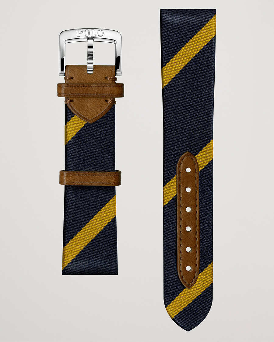 Herr | Polo Ralph Lauren Sporting Silk Strap Navy/Gold | Polo Ralph Lauren | Sporting Silk Strap Navy/Gold
