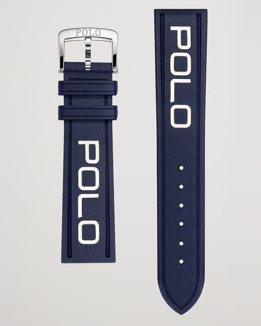 Herr | Polo Ralph Lauren Sporting Rubber Strap Blue/White | Polo Ralph Lauren | Sporting Rubber Strap Blue/White