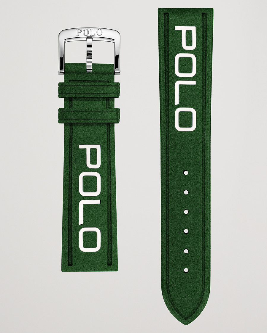 Herr | Polo Ralph Lauren Sporting Rubber Strap Green/White | Polo Ralph Lauren | Sporting Rubber Strap Green/White
