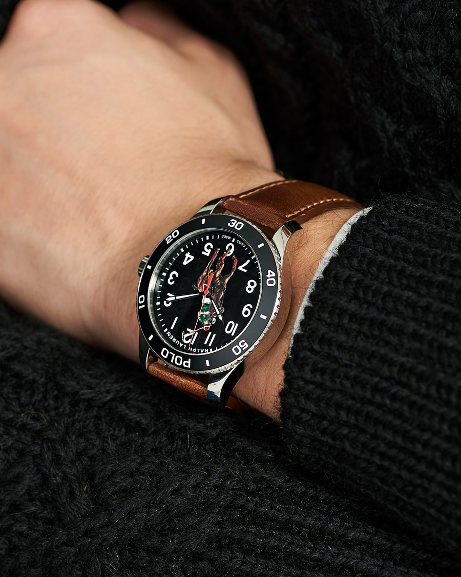 Herr | Polo Ralph Lauren 42mm Automatic Pony Player Black Dial | Polo Ralph Lauren | 42mm Automatic Pony Player Black Dial