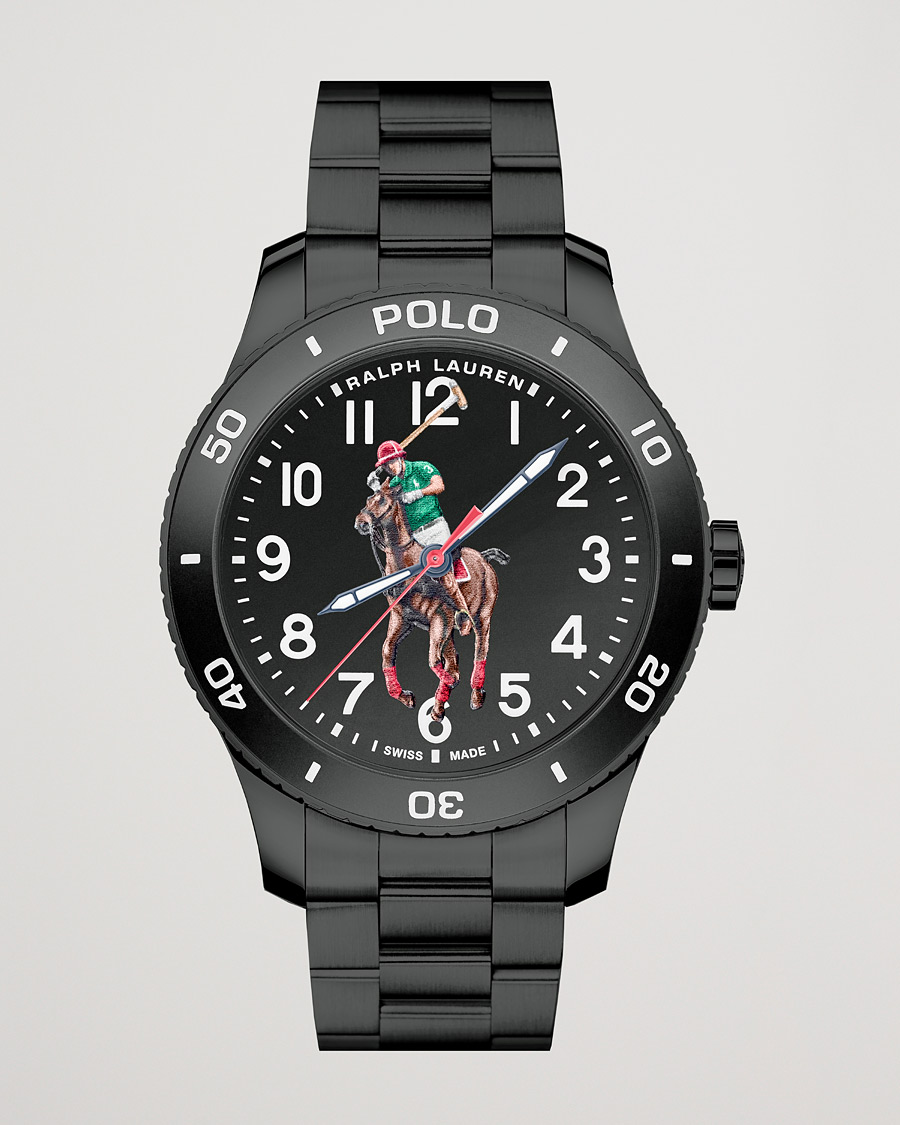 Herr | Polo Ralph Lauren 42mm Automatic Pony Player Black Dial | Polo Ralph Lauren | 42mm Automatic Pony Player Black Dial