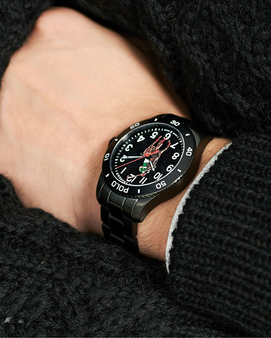 Herr | Polo Ralph Lauren 42mm Automatic Pony Player Black Dial | Polo Ralph Lauren | 42mm Automatic Pony Player Black Dial