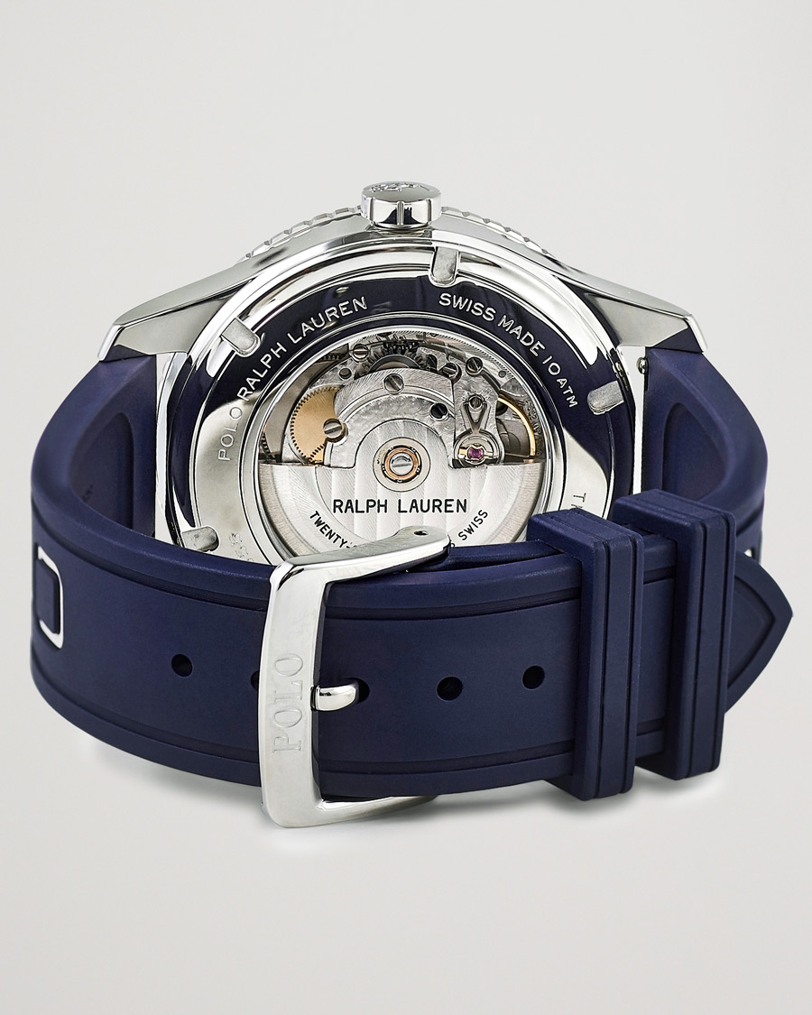 Herr | Polo Ralph Lauren 42mm Automatic Pony Player White Dial/Blue Bezel | Polo Ralph Lauren | 42mm Automatic Pony Player White Dial/Blue Bezel