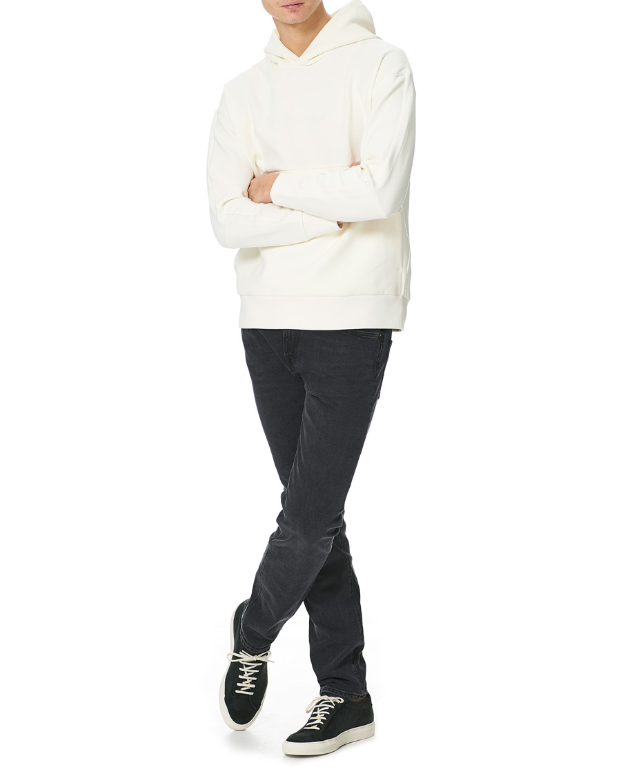 Herr | Tröjor | Calvin Klein | Comfort Debossed Logo Hoodie White