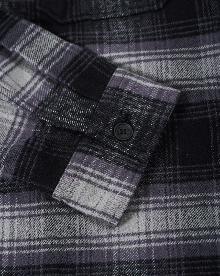 Herr | Skjortor | Calvin Klein | Cotton Check Overshirt Black/Grey