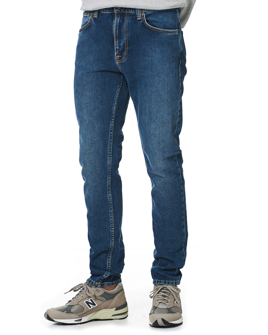 Herr | Jeans | Nudie Jeans | Lean Dean Stretch Jeans Ivy Navy