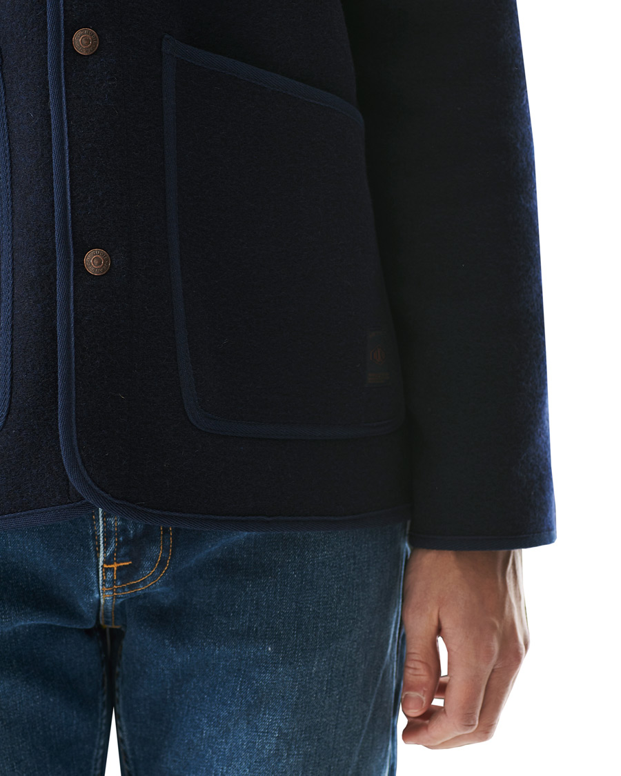 Herr | Jackor | Nudie Jeans | Fred Boiled Wool Jacket Navy