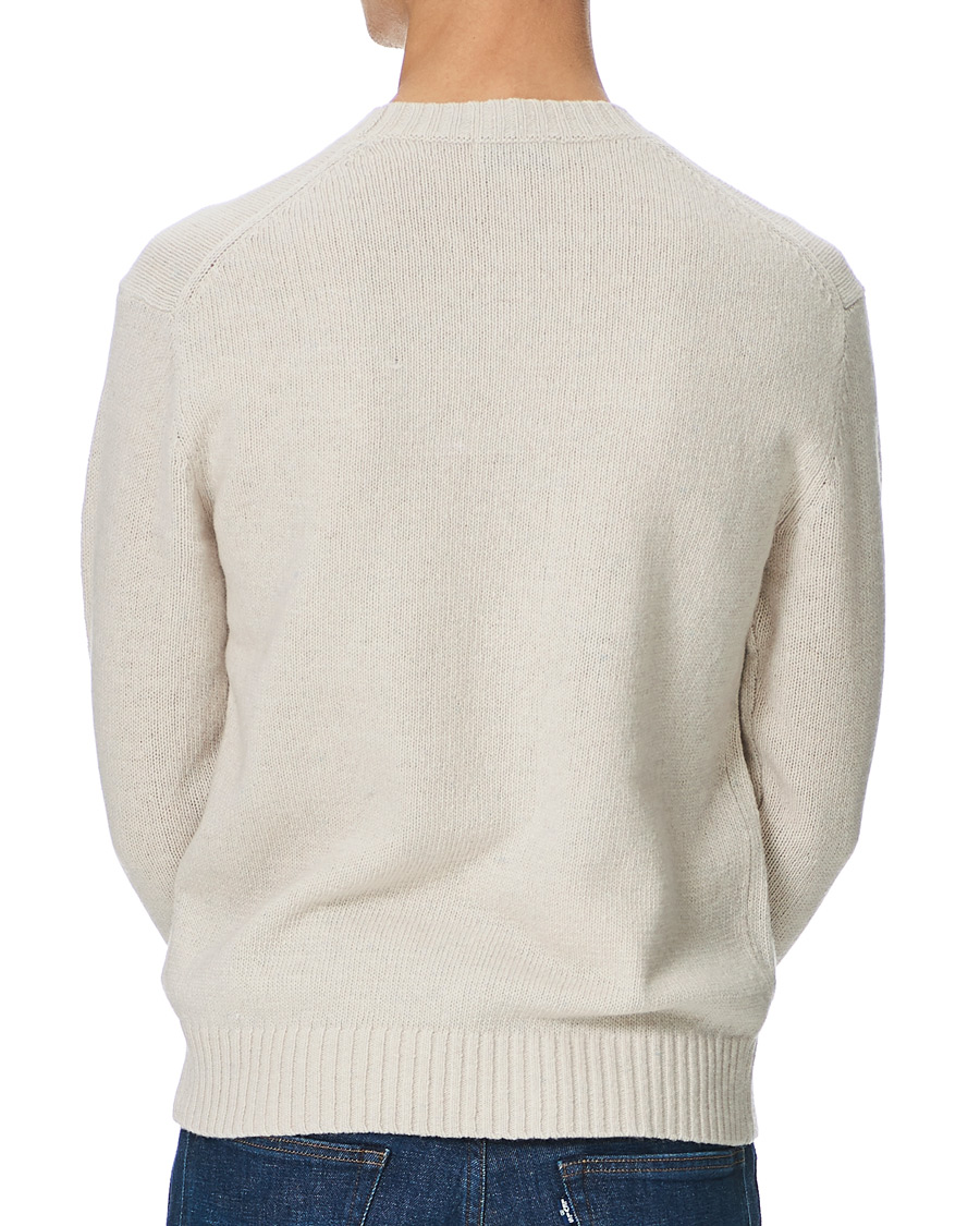 Herr | Tröjor | Tiger of Sweden | Danzon Recycle Wool Knitted Crew Neck Buttercreme