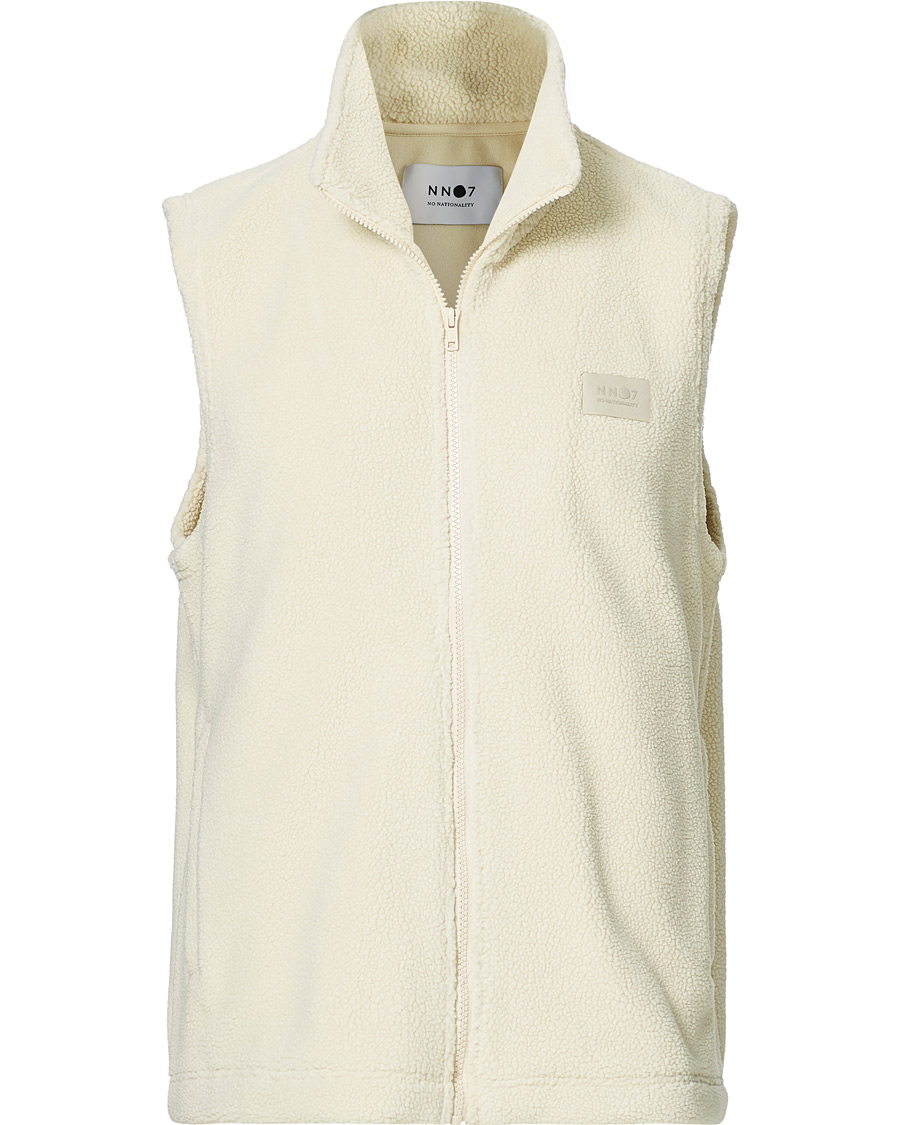 Herr | Tröjor | NN07 | Nil Recycled Fleece Vest Ecru