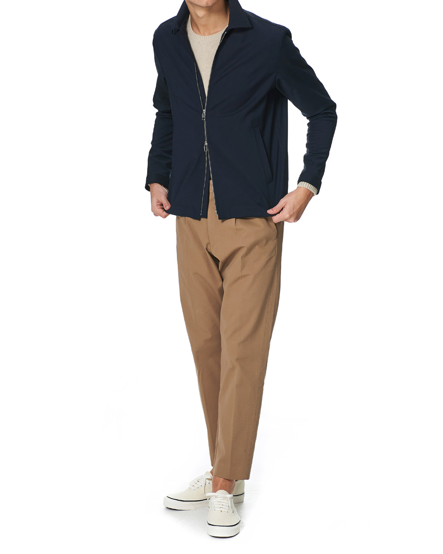 Herr | Byxor | NN07 | Bill Cropped Cotton Trousers Khaki