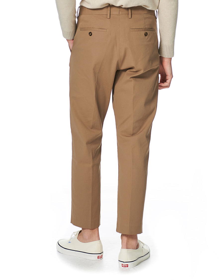 Herr | Byxor | NN07 | Bill Cropped Cotton Trousers Khaki