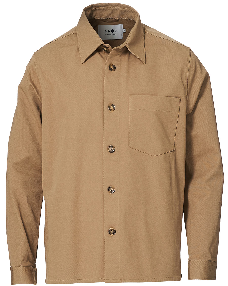 Herr | Skjortor | NN07 | Peter Cotton Overshirt Khaki