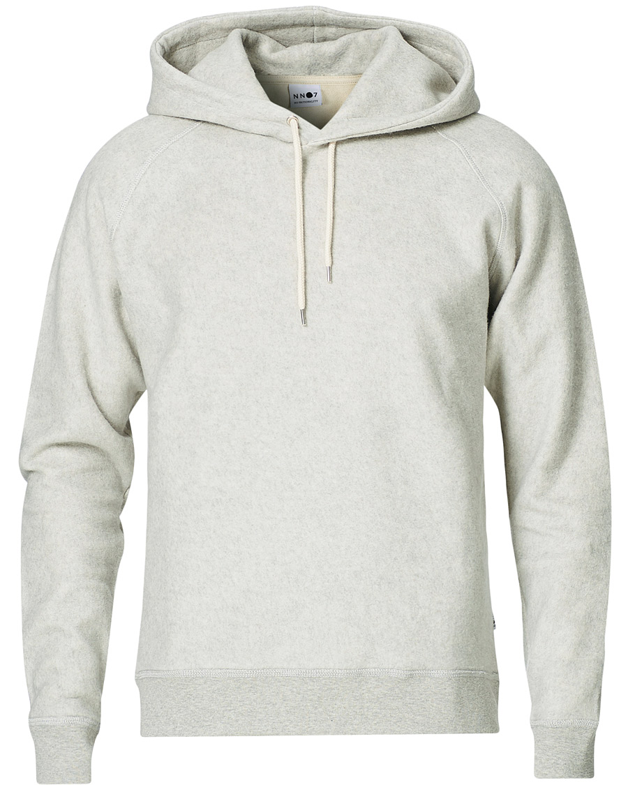 Herr | Tröjor | NN07 | Elliot Cotton Fleece Hood Light Grey