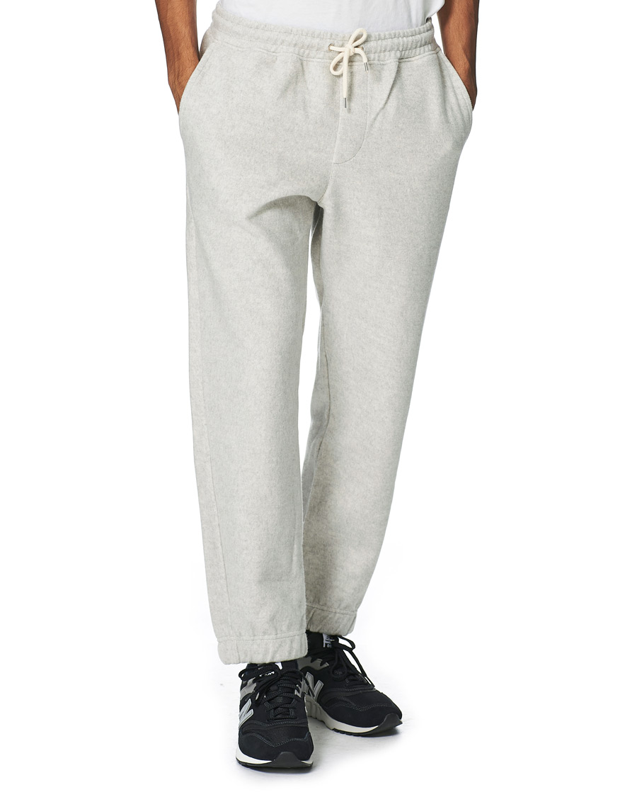 Herr | Byxor | NN07 | Fred Cotton Fleece Sweatpants Light Grey