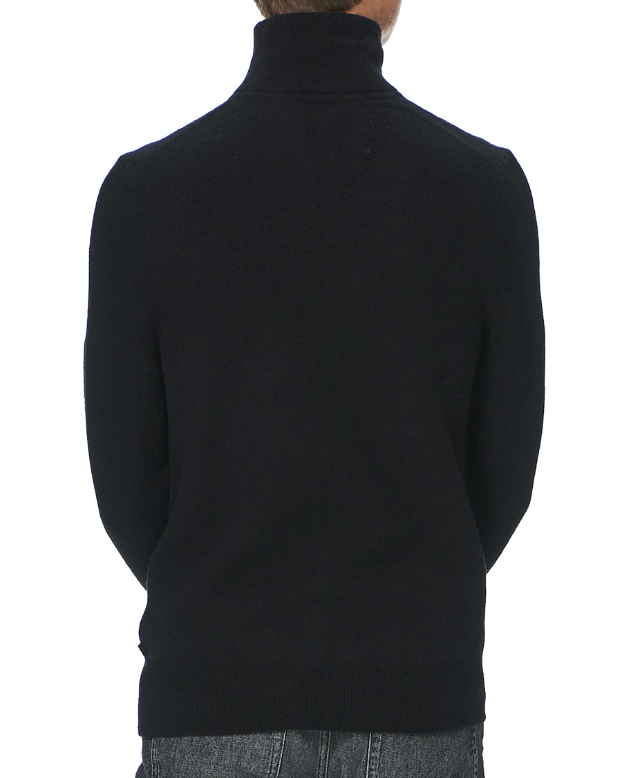 Herr | Tröjor | J.Lindeberg | Cohen Yak Blend Quater Zip Black