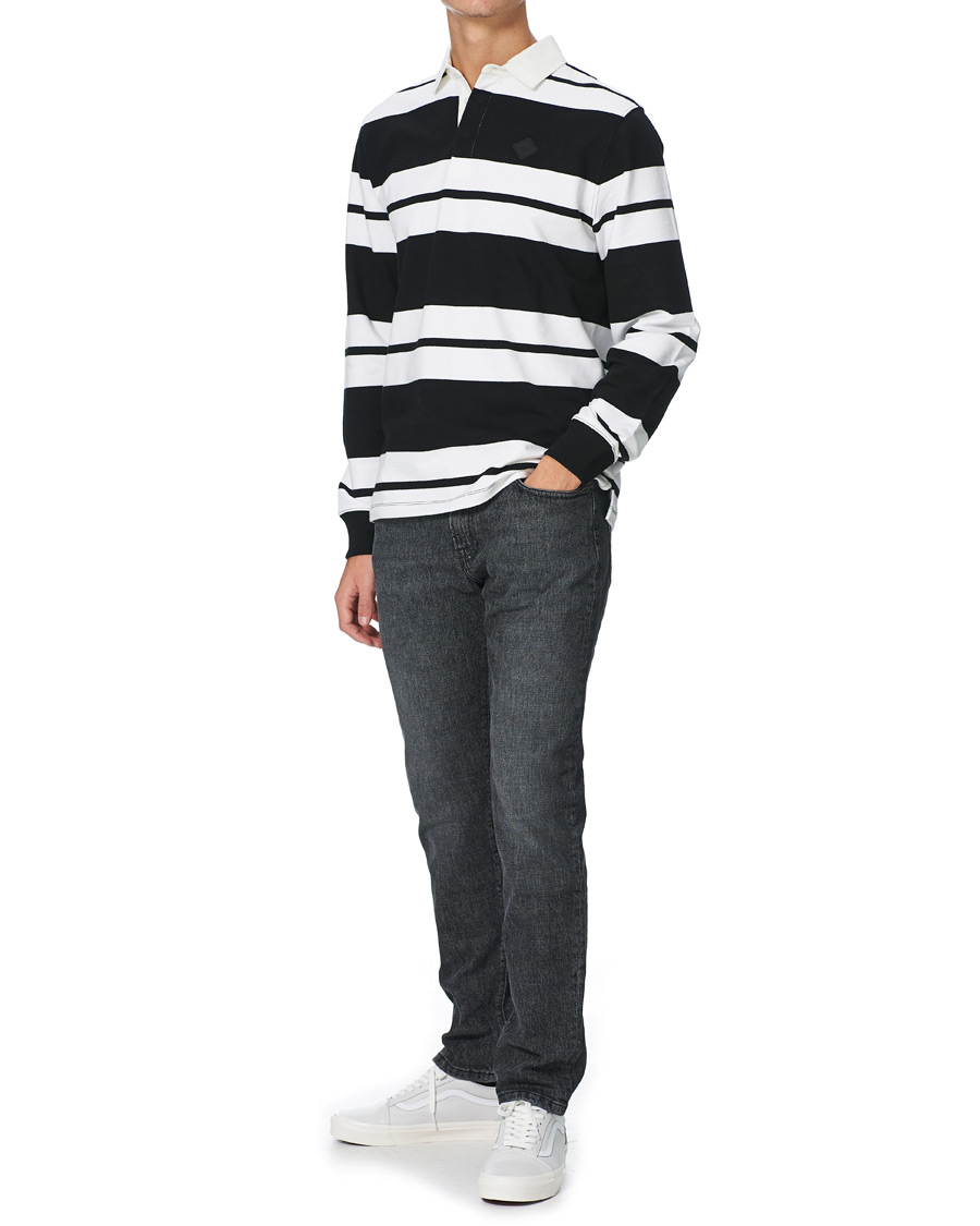 Herr | Tröjor | J.Lindeberg | Reed Cotton Rugby Shirt Black