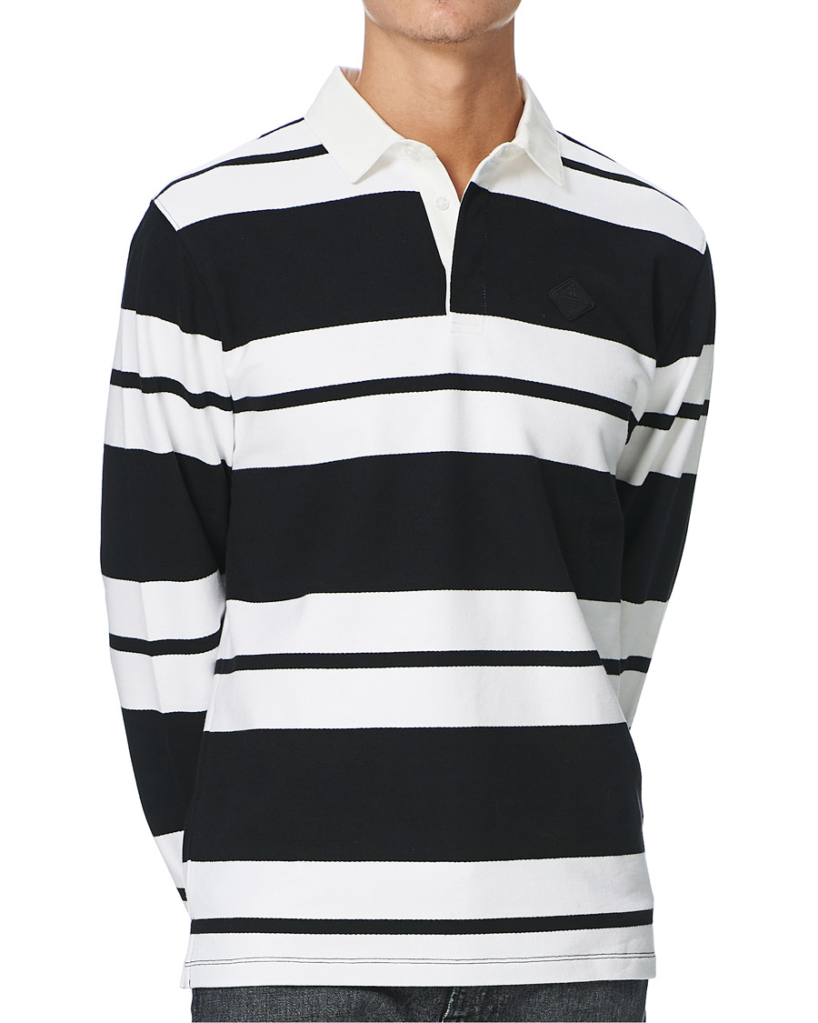 Herr | Tröjor | J.Lindeberg | Reed Cotton Rugby Shirt Black