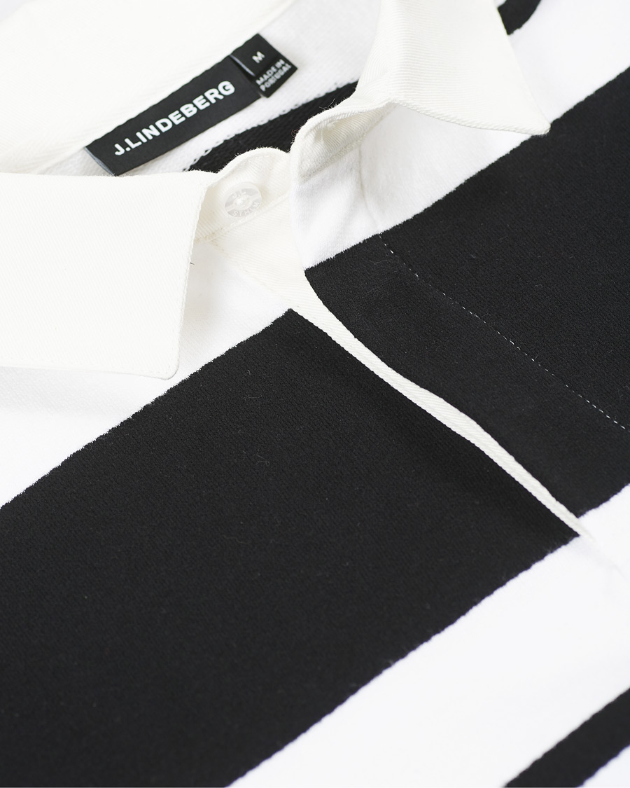Herr | Tröjor | J.Lindeberg | Reed Cotton Rugby Shirt Black
