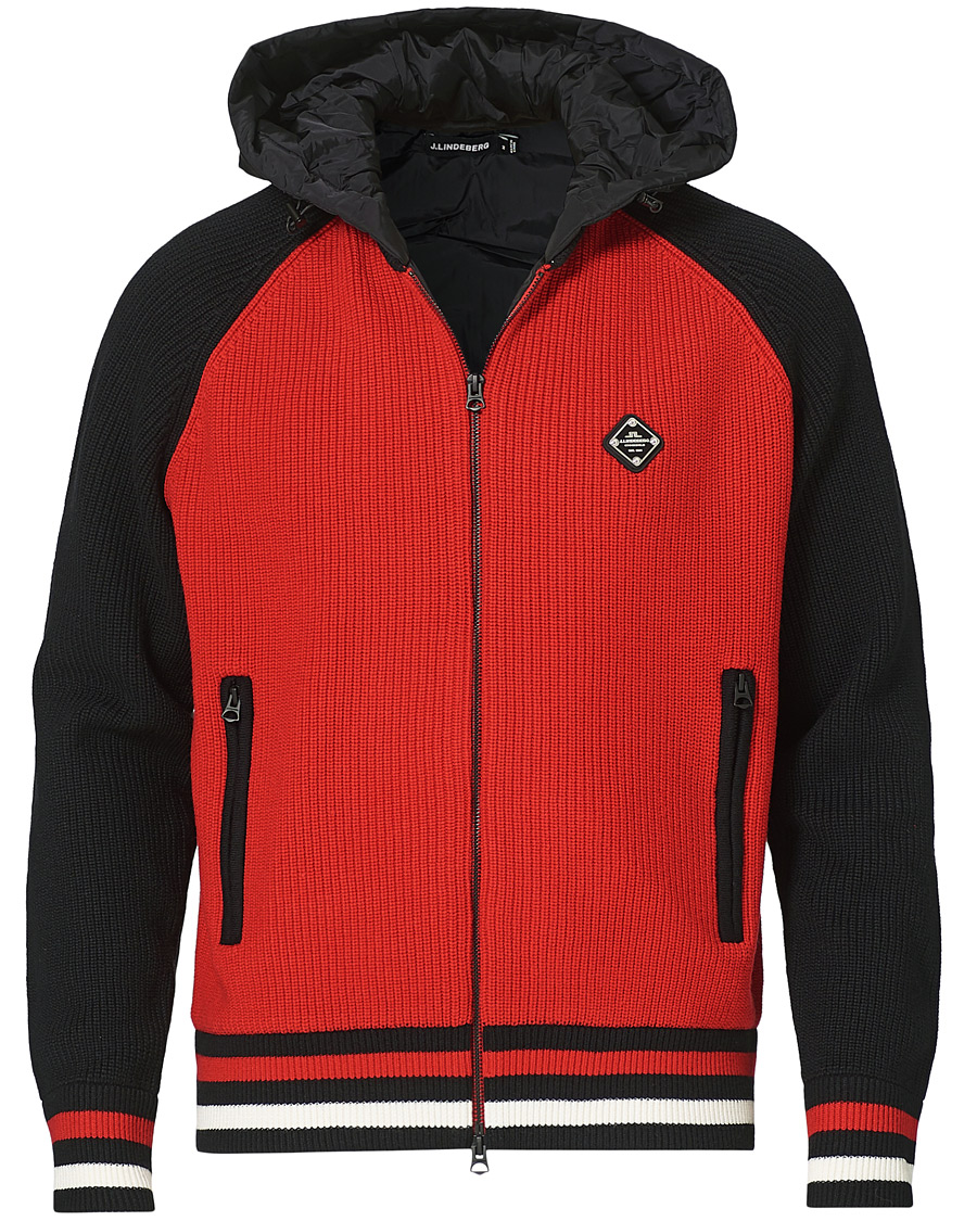 Herr | Jackor | J.Lindeberg | Bob Merino Wool Knitted Jacket Black