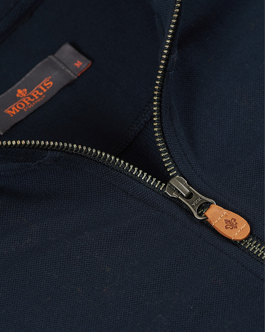 Herr | Tröjor | Morris | Nyle Cotton Full Zip Old Blue
