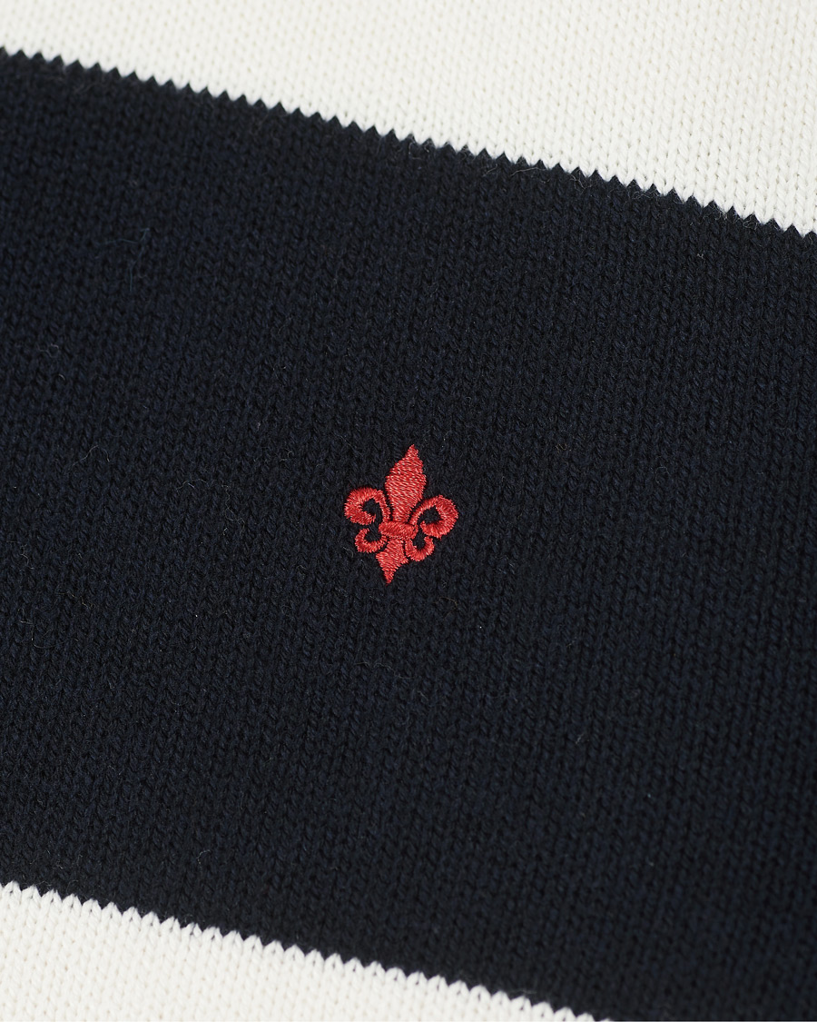 Herr | Tröjor | Morris | Davy Cotton Rollneck Blue/White