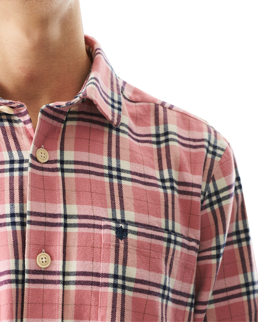 Herr | Skjortor | Morris | Holiday Brushed Cotton Overshirt Pink
