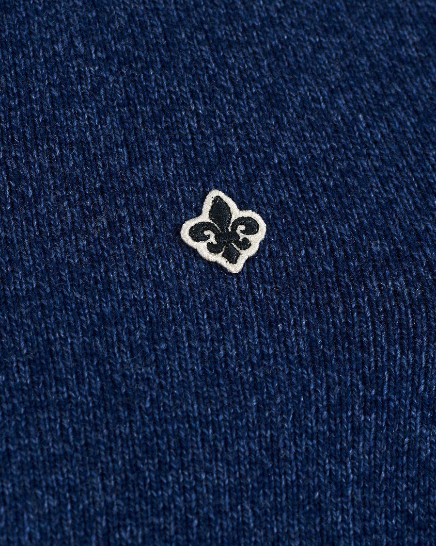 Herr | Tröjor | Morris | Kieran Wool Half Zip Navy