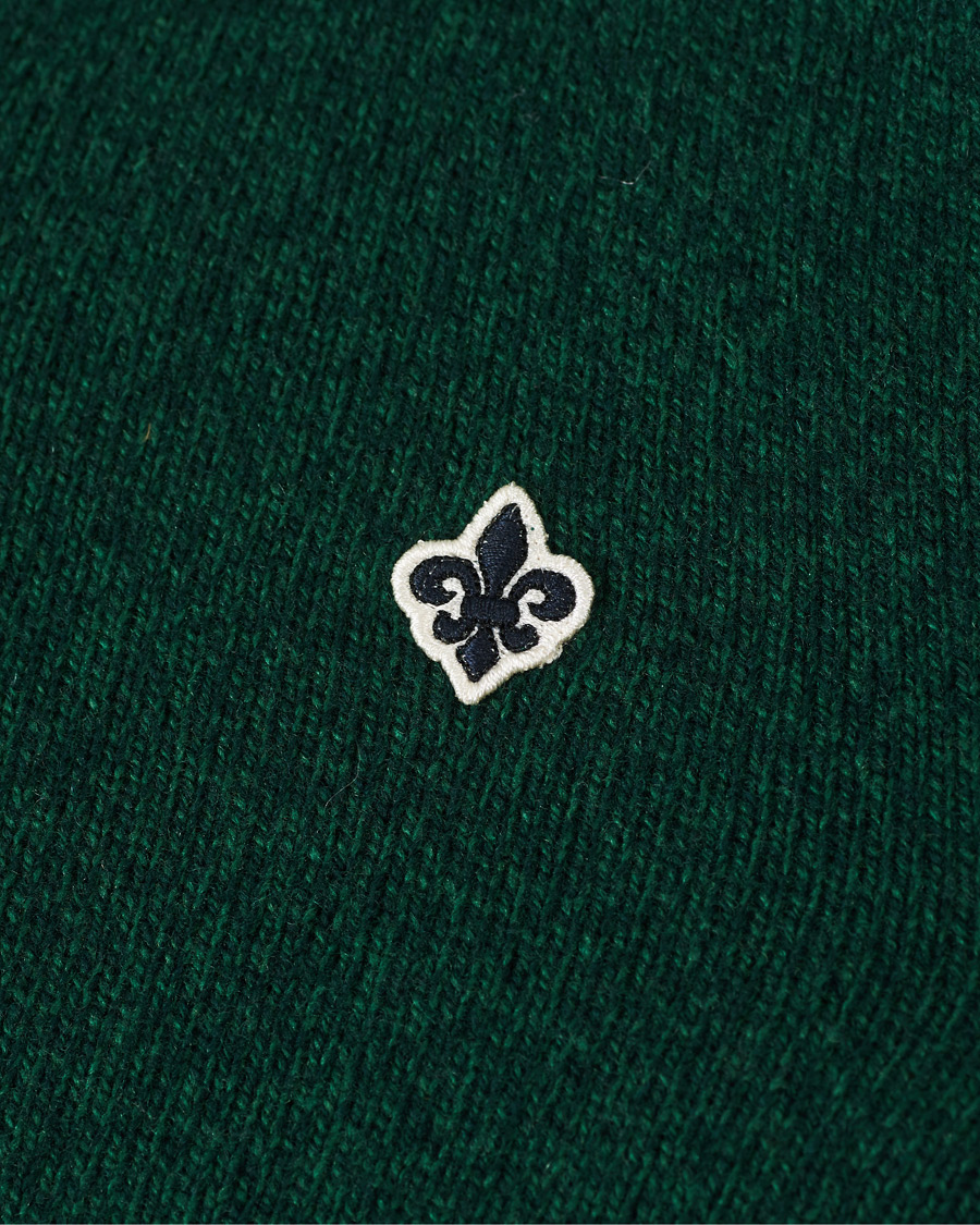 Herr | Tröjor | Morris | Kieran Wool Half Zip Green