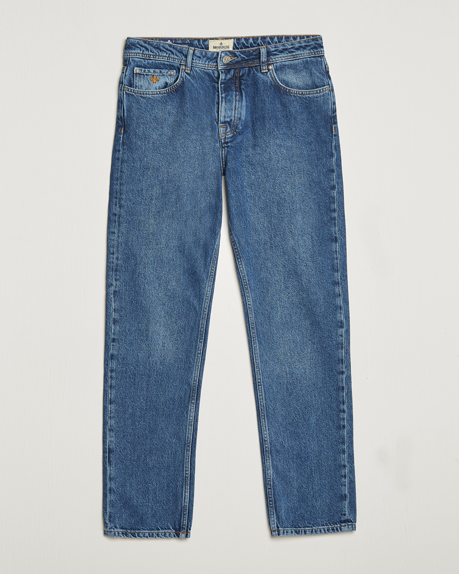 Herr | | Morris | Jermyn Cotton Jeans Blue