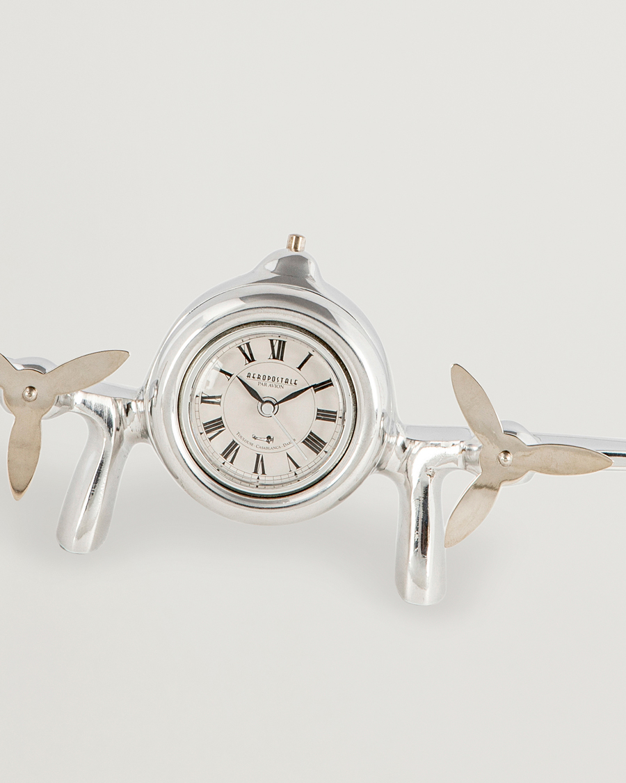 Herr | Dekoration | Authentic Models | Art Deco Flight Clock Silver