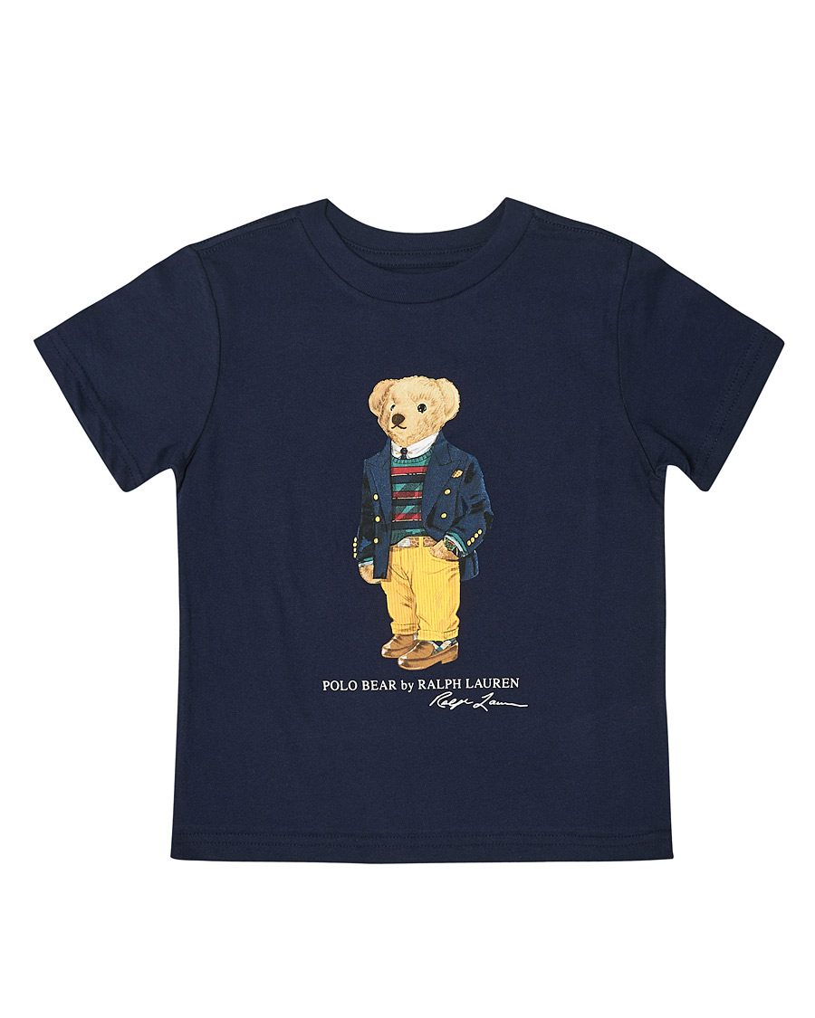 Herr | T-Shirts | Polo Ralph Lauren | Printed Bear Crew Neck Kids Tee Cruise Navy